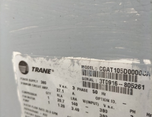 Board Chiller Trane Model: CGAT105D000CA
