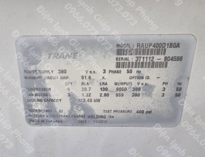Cung cấp Block + Bo mạch Chiller Trane Model: RAUP400D1B0A