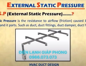 ESP - External Static Pressure ( Áp suất tĩnh bên ngoài)