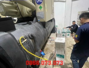 BẢO DƯỠNG CHUYÊN SÂU 2 HỆ THỐNG CHILLER TRANE Ở HÀ TĨNH